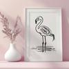 Flamingo Clip Art In SVG, PNG, PDF And DXF File Formats