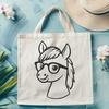 Free Horse Wearing Glasses SVG - Free Download