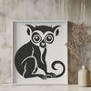 Beautiful Lemur - Craft PDF