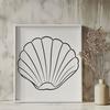 Seashell Printable Image In SVG, PNG, PDF And DXF Formats