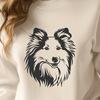 Artistic Shetland Sheepdog - Vinyl DXF Free Download