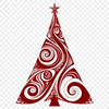 Free Unique Christmas Tree Template PNG - Commercial Use