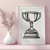 Artistic Trophy - SVG For Commercial Use