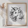 Beautiful Unicorn - Vinyl SVG