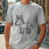 Cute Standing Donkey Digital Artwork - DXF