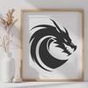 Artistic Dragon - For Laser Engraver Project