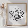 Free Bee - Glowforge DXF