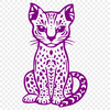 Free Sitting Big Cat Clip Art