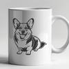 Corgi In SVG, PNG, PDF And DXF Formats