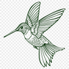 Free Hummingbird In SVG, PNG, PDF And DXF File Formats - Free