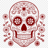 Beautiful Skull - Halloween PNG