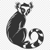 Free Unique Lemur Decal SVG - Commercial Use