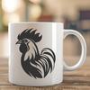 Rooster Digital Drawing In SVG File Format For Free Download