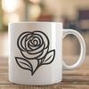 Free Unique Rose Drawing SVG - Commercial Use