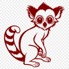 Free Stunning Lemur Clipart