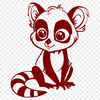 Lemur Printable Image In SVG, PNG, PDF And DXF Formats