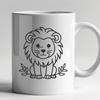 Stunning Sitting Lion Design