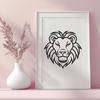 Stunning Lion Artwork In PDF For Free Download