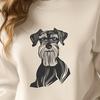 Beautiful Miniature Schnauzer In SVG For Free Download