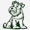 Beautiful Miniature Schnauzer In SVG Free Commercial Use Download