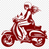 Free Free Motorbike Vector Image