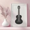 Beautiful Guitar In SVG - For Free Download, Commercial Use