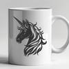 Artistic Unicorn In DXF Format - Free Download