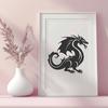 Dragon Drawing In PNG & SVG - Free Digital Download