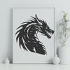 Unique Dragon - Laser Cutter PNG