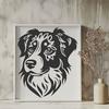 Stunning Australian Shepherd - DXF For Commercial Use