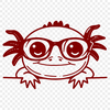 Artistic Axolotl In PNG - Free Digital Download