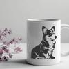 Artistic Corgi - Sublimation PNG