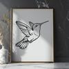 Stunning Hummingbird - Glowforge PNG