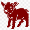 Standing Pig Vector Craft File