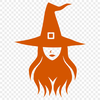 Artistic Witch Clip Art - Free SVG