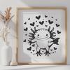 Creative Axolotl In SVG - Free Download