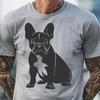 Stunning Sitting French Bulldog Vector Art