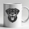 Unique Rottweiler Drawing In DXF For Free Download