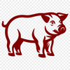 Free Artistic Pig Clipart