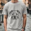 Artistic Pitbull In PNG & SVG