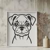 Dog Printable Image In SVG, PNG, PDF And DXF Formats