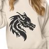 Beautiful Dragon - Laser Engraver PNG