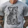 Unique Big Cat Image DXF - Free Download