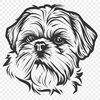 Artistic Shih Tzu - For Laser Engraver Project