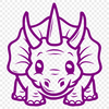 Creative Baby Dinosaur SVG - For Laser Project