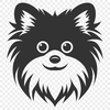 Beautiful Pomeranian DXF