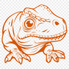 Stunning Peeking Baby Dinosaur - SVG Digital File