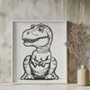 Stunning Baby Dinosaur - Craft DXF