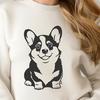 Artistic Corgi In SVG, PNG, PDF And DXF File Formats - Free