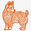 Corgi Template In SVG, PNG, PDF And DXF File Formats